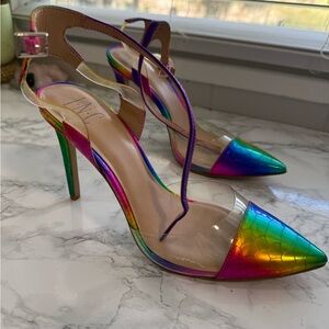 INC Rainbow Stiletto Heels